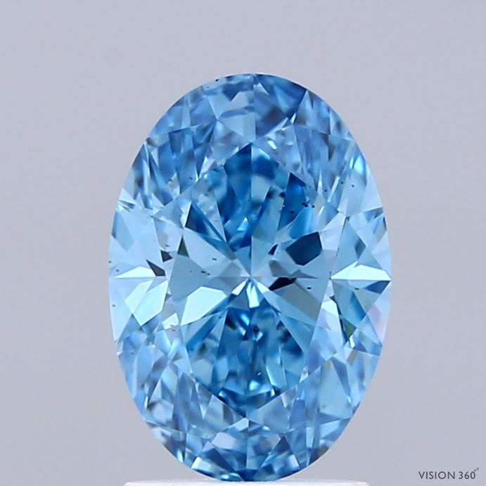 1.5 Carat Oval Lab Diamond with  Cut Diamond in 14KT  view 1
