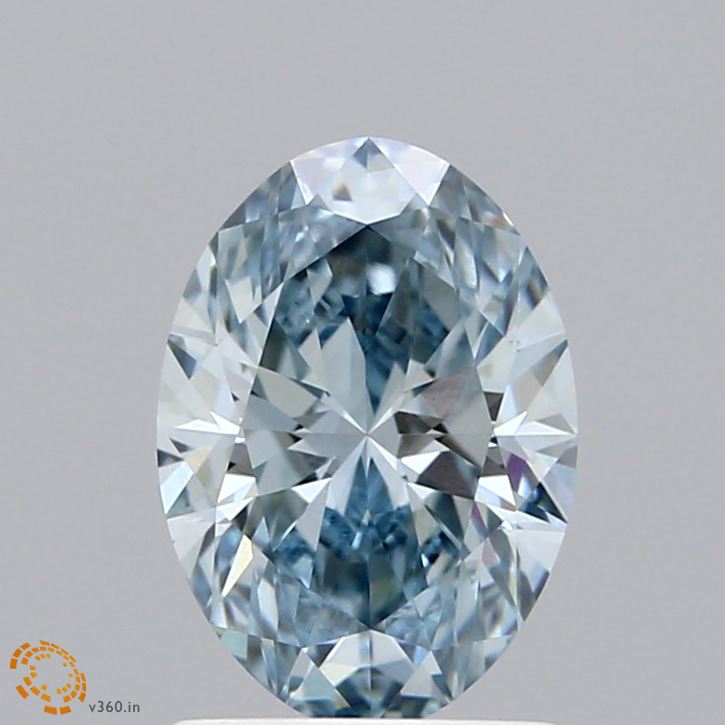 1.5 Carat Oval Lab Diamond with  Cut Diamond in 14KT  view 1
