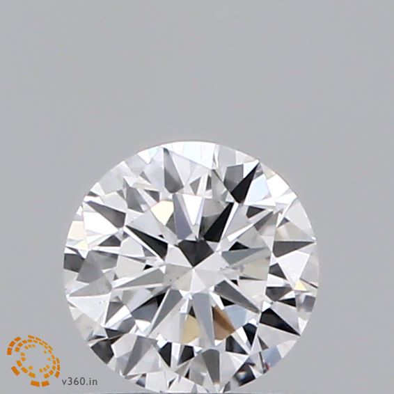 0.31 Carat Round Lab Diamond with  Cut Diamond in 14KT  view 1
