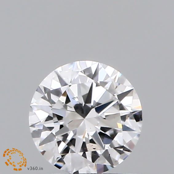 0.3 Carat Round Lab Diamond with  Cut Diamond in 14KT  view 1
