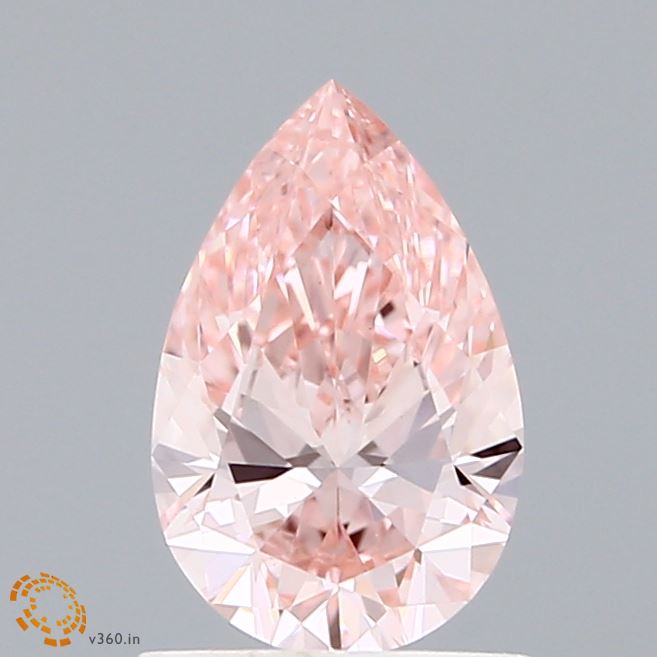 1.01 Carat Pear Lab Diamond with  Cut Diamond in 14KT  view 1
