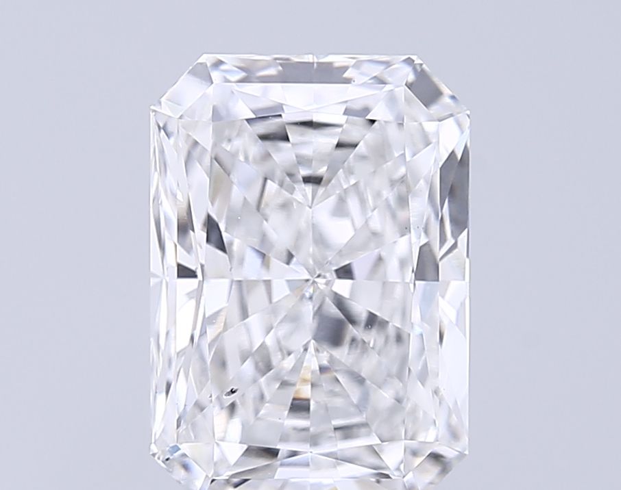 2.95 Carat Radiant Lab Diamond with  Cut Diamond in 14KT  view 1
