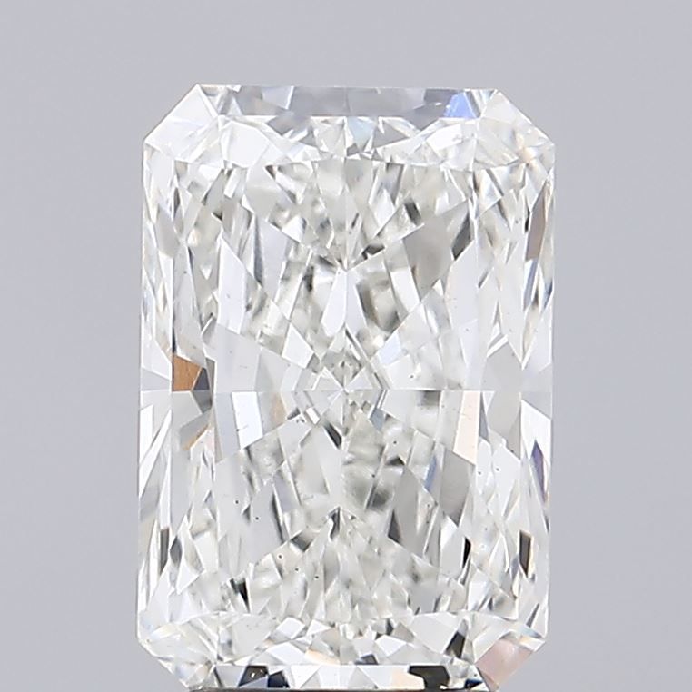 3.07 Carat Radiant Lab Diamond with  Cut Diamond in 14KT  view 1
