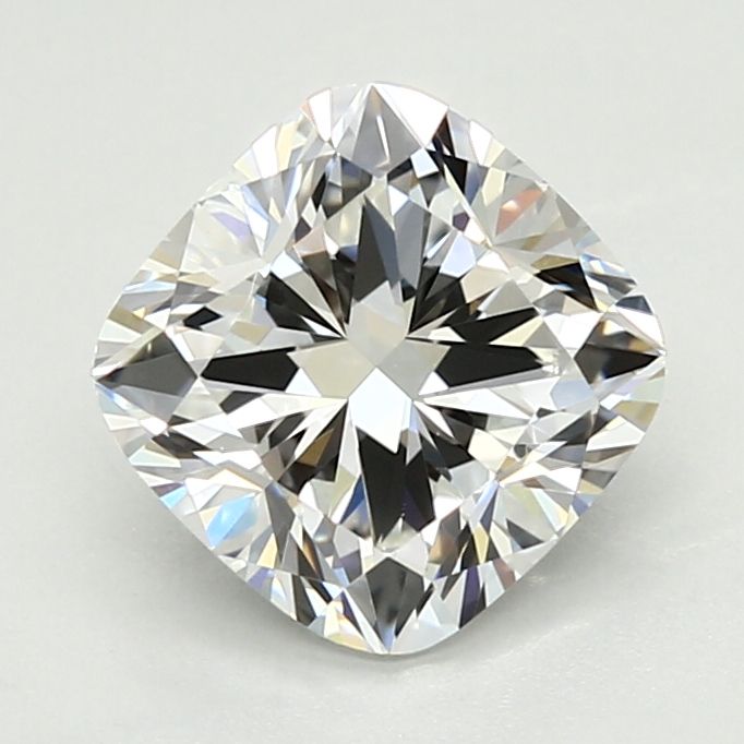 1.66 Carat Cushion Lab Diamond with  Cut Diamond in 14KT  view 1
