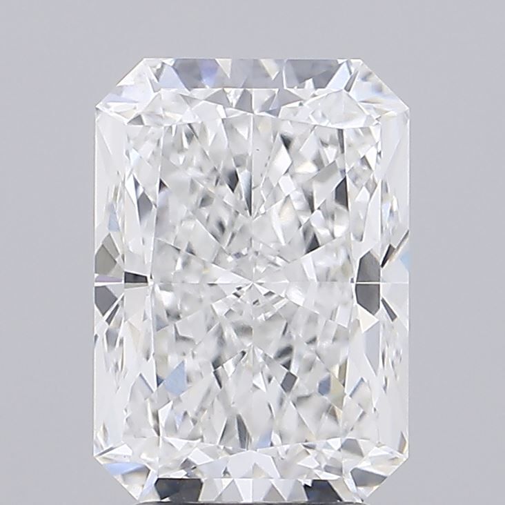 3.01 Carat Radiant Lab Diamond with  Cut Diamond in 14KT  view 1
