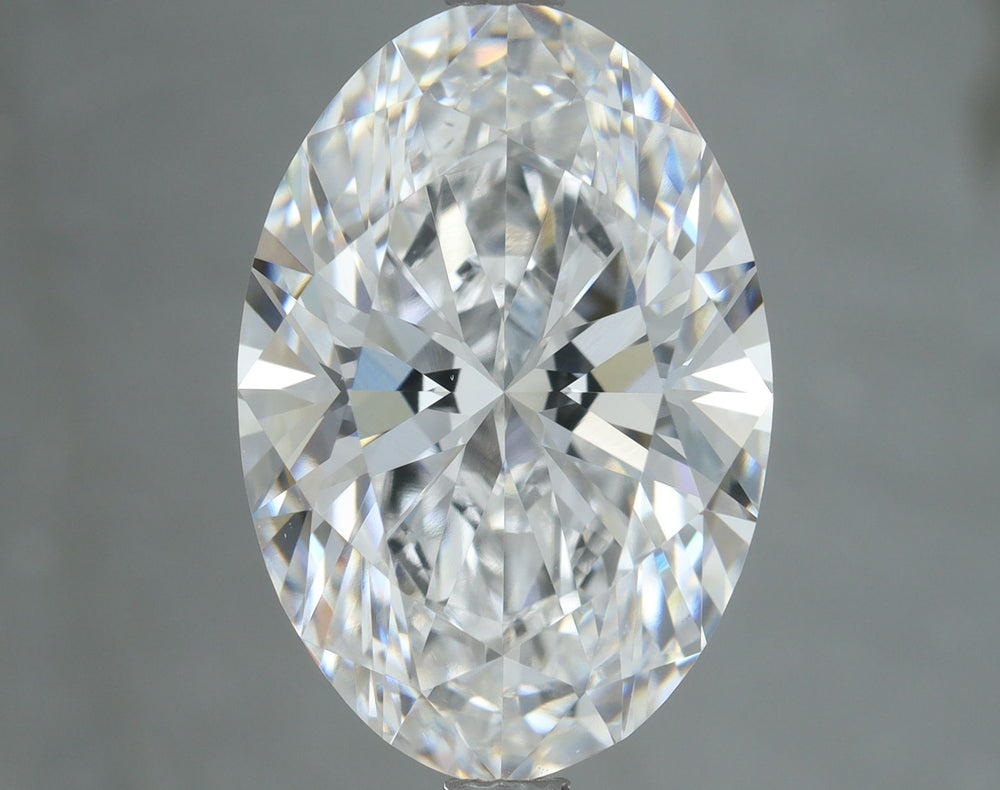4.11 Carat Oval Lab Diamond with  Cut Diamond in 14KT  view 1

