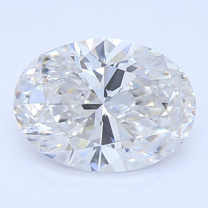 0.8 Carat Oval Lab Diamond with  Cut Diamond in 14KT  view 1
