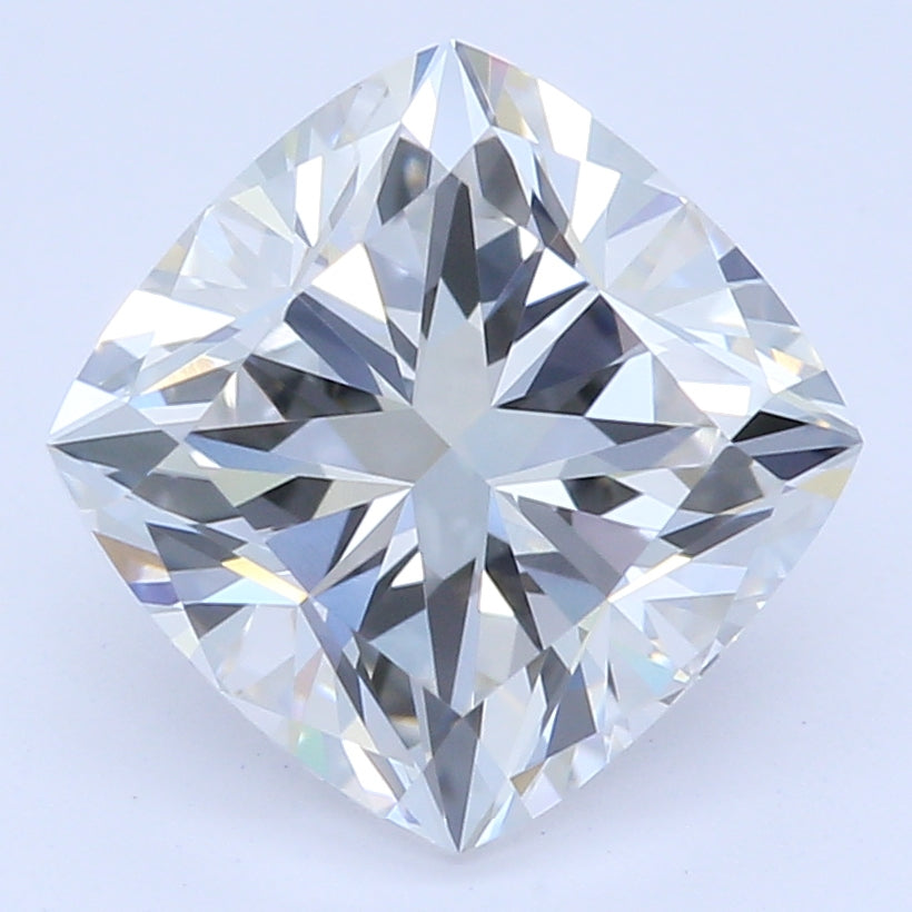 1.5 Carat Cushion Lab Diamond with  Cut Diamond in 14KT  view 1
