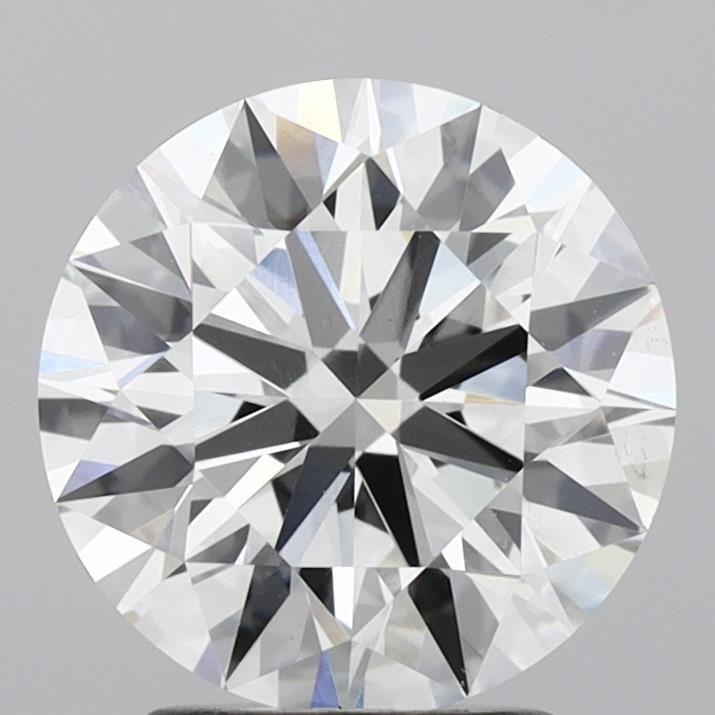 2.75 Carat Round Lab Diamond with  Cut Diamond in 14KT  view 1
