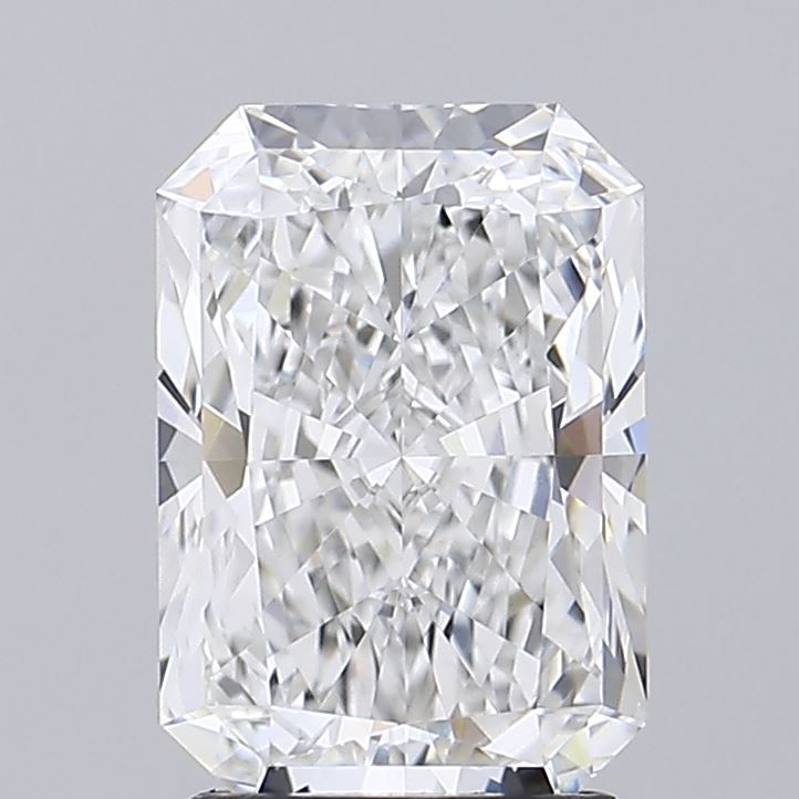 2.13 Carat Radiant Lab Diamond with  Cut Diamond in 14KT  view 1
