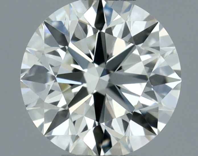 0.3 Carat Round Natural Diamond with  Cut Diamond in 14KT  view 1
