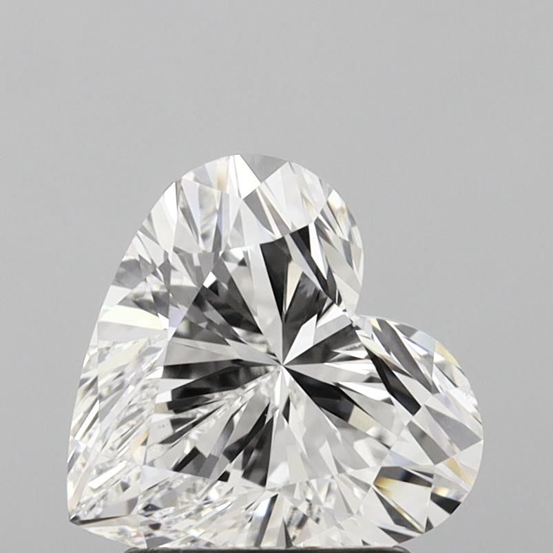2.11 Carat Heart Lab Diamond with  Cut Diamond in 14KT  view 1
