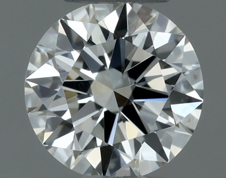 0.3 Carat Round Natural Diamond with  Cut Diamond in 14KT  view 1
