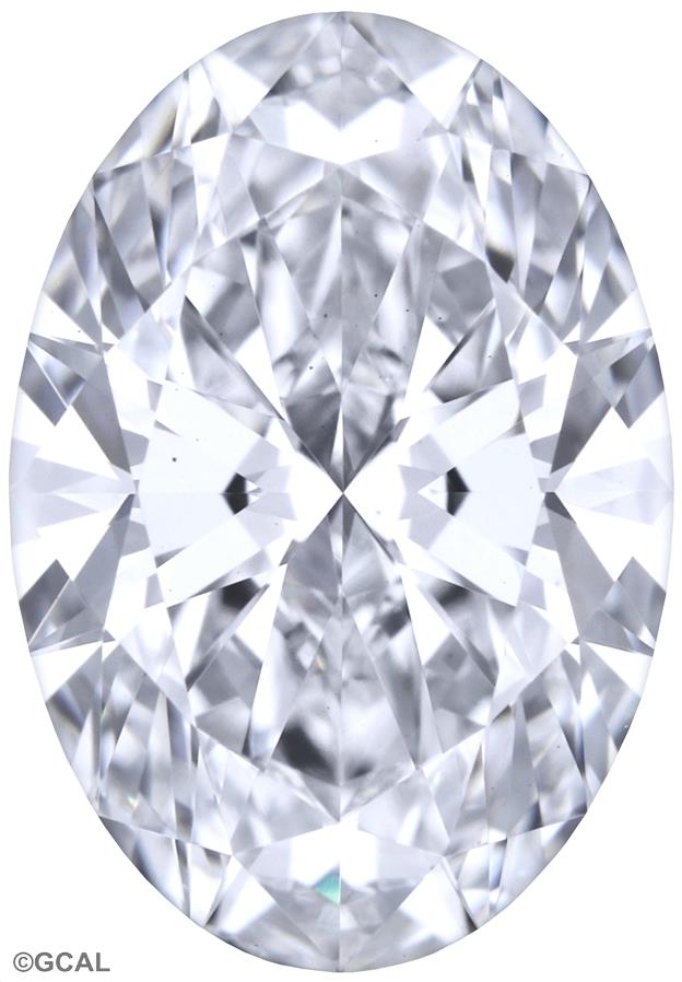 1.09 Carat Oval Lab Diamond with  Cut Diamond in 14KT  view 1
