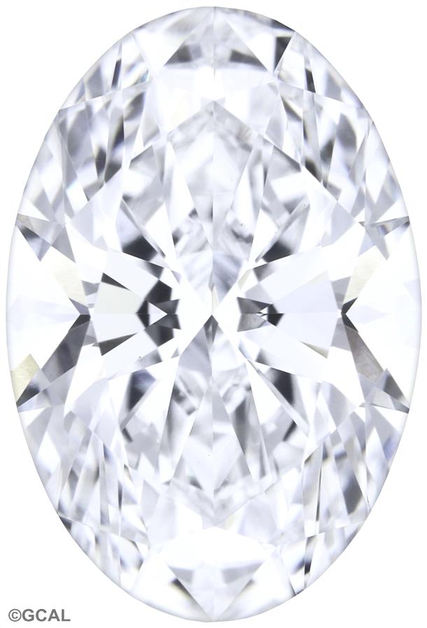 2.02 Carat Oval Lab Diamond with  Cut Diamond in 14KT  view 1
