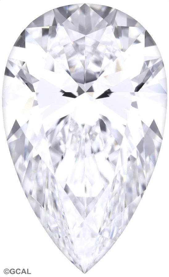 2.02 Carat Pear Lab Diamond with  Cut Diamond in 14KT  view 1
