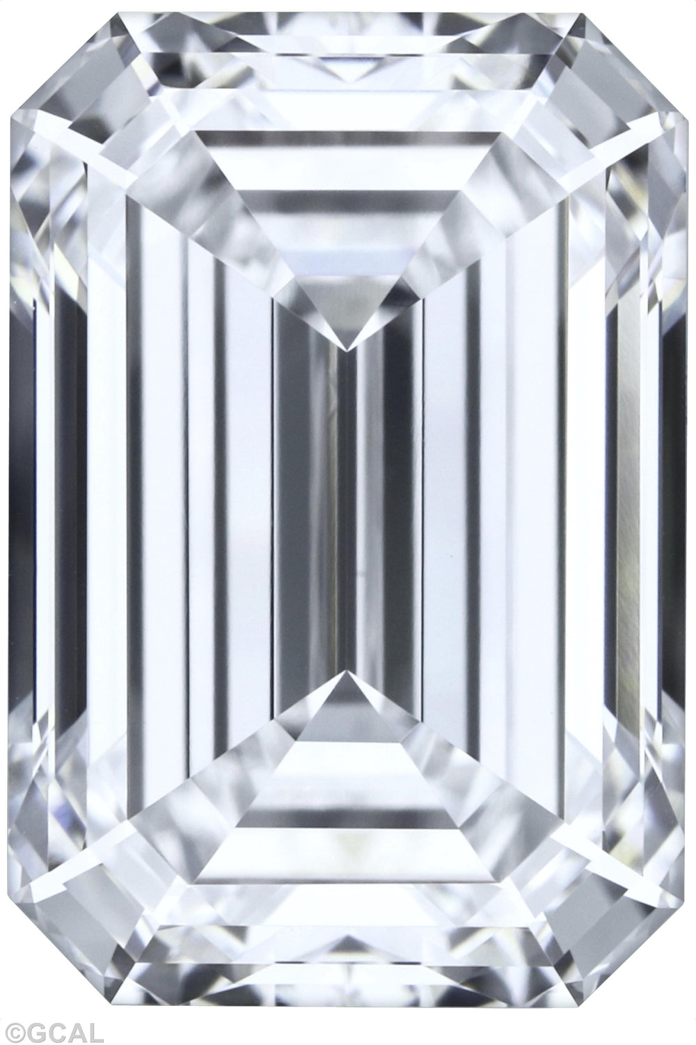 2.09 Carat Emerald Lab Diamond with  Cut Diamond in 14KT  view 1
