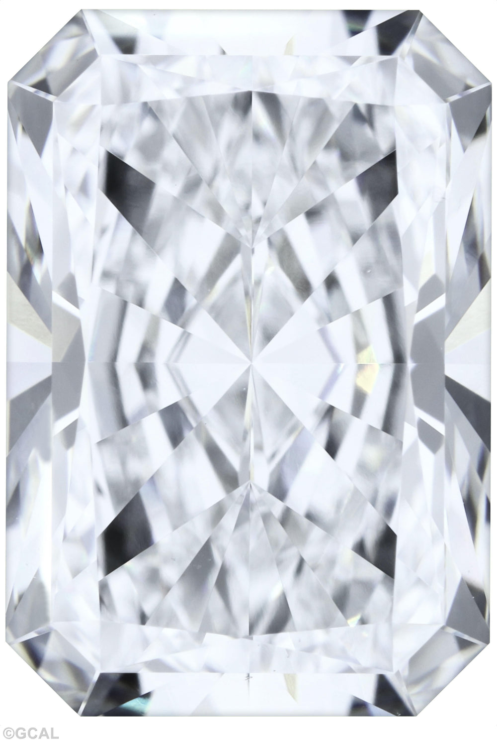 3.54 Carat Radiant Lab Diamond with  Cut Diamond in 14KT  view 1
