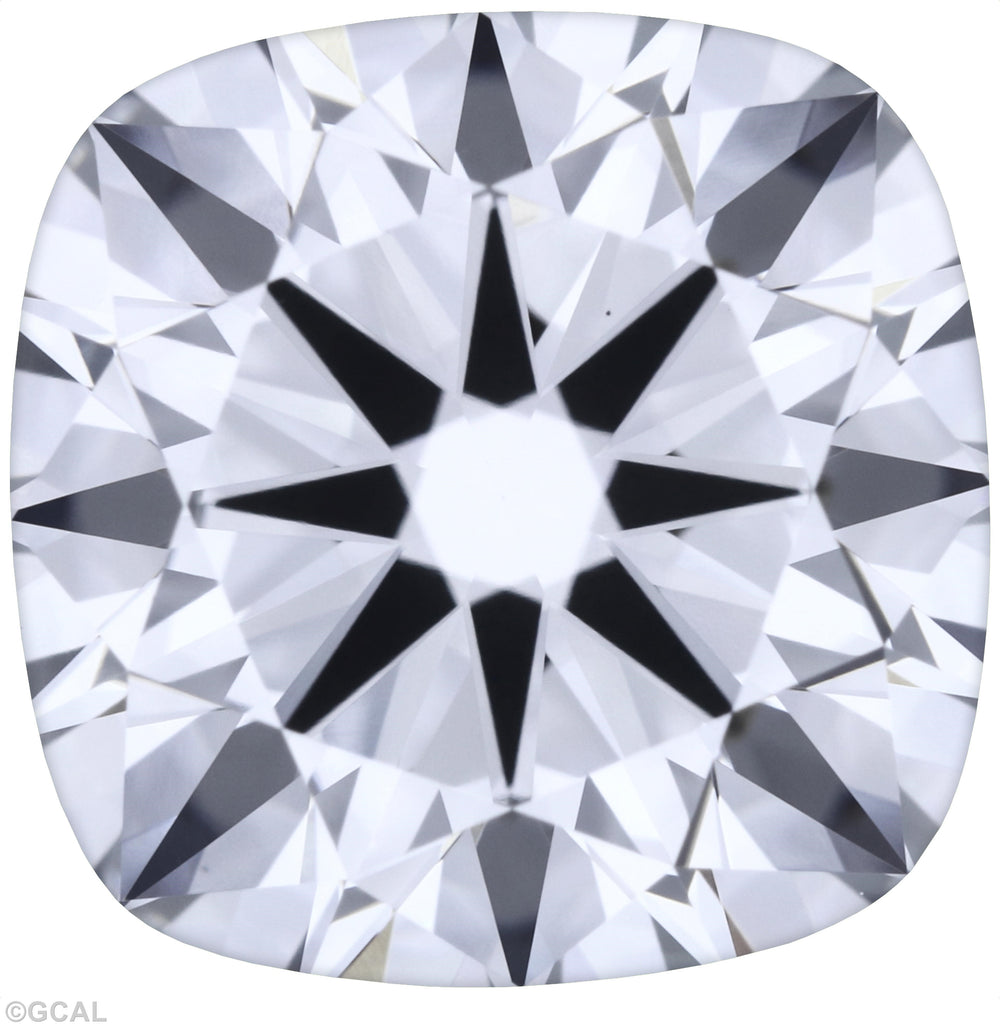 3.08 Carat Cushion Lab Diamond with  Cut Diamond in 14KT  view 1
