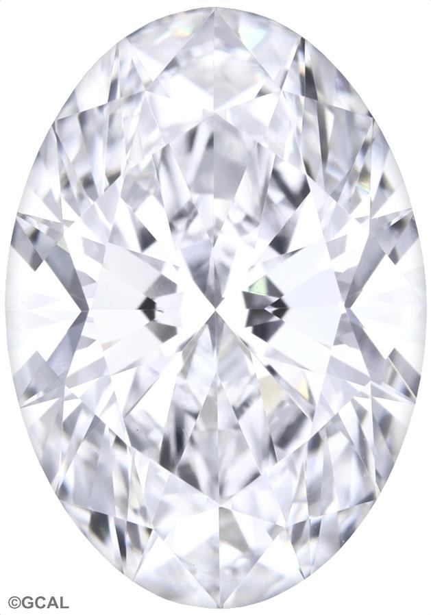 1.51 Carat Oval Lab Diamond with  Cut Diamond in 14KT  view 1
