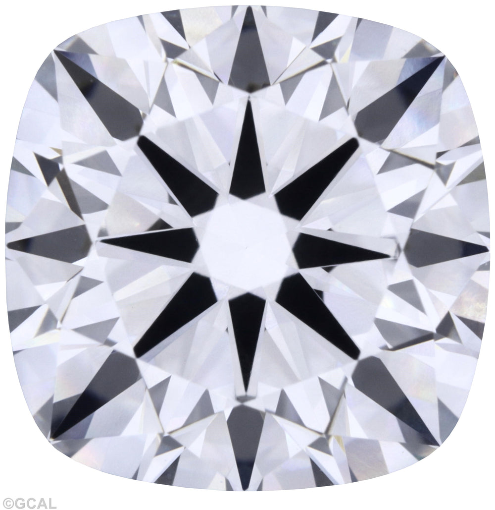 3.05 Carat Cushion Lab Diamond with  Cut Diamond in 14KT  view 1
