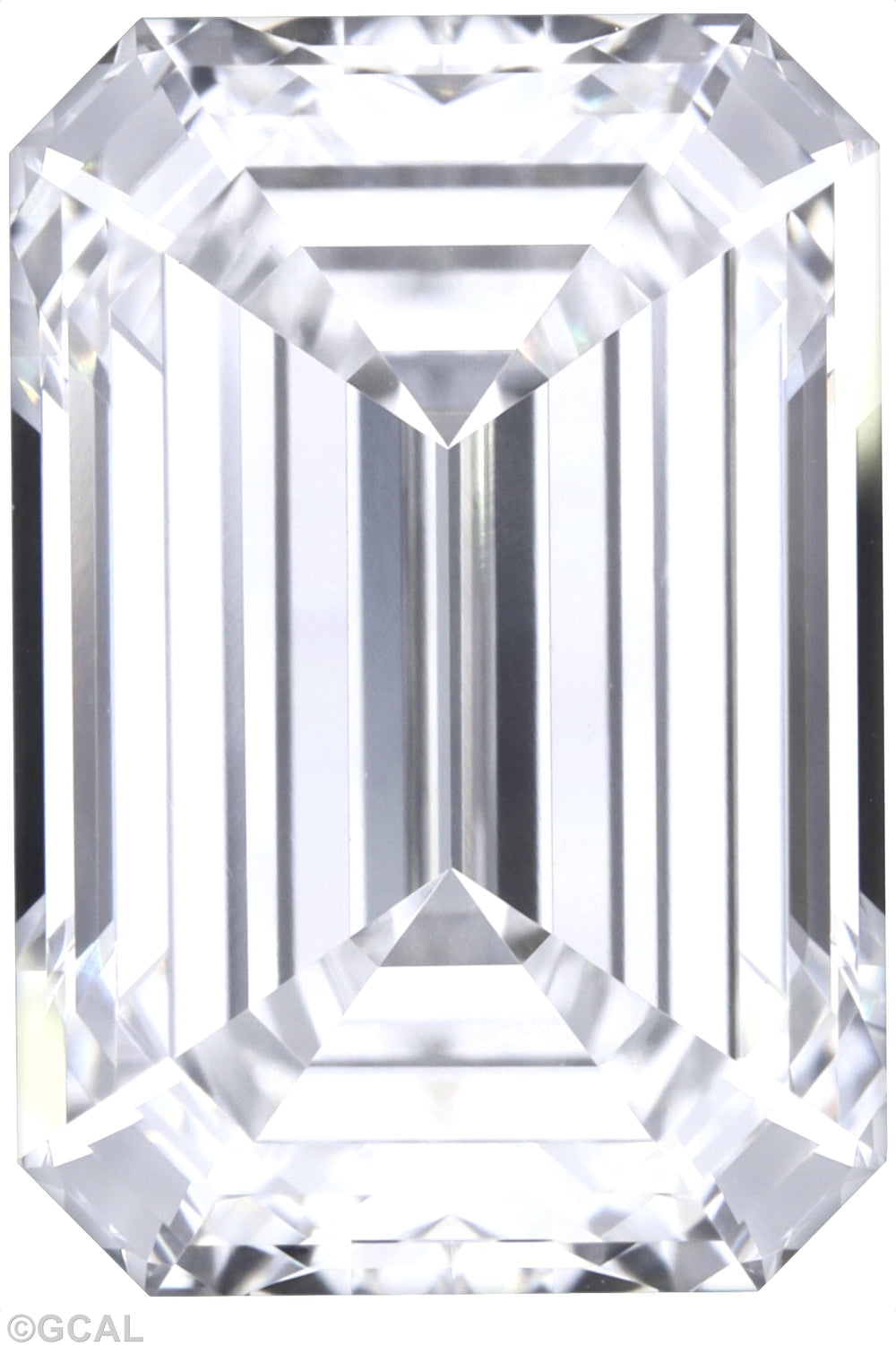 2.02 Carat Emerald Lab Diamond with  Cut Diamond in 14KT  view 1

