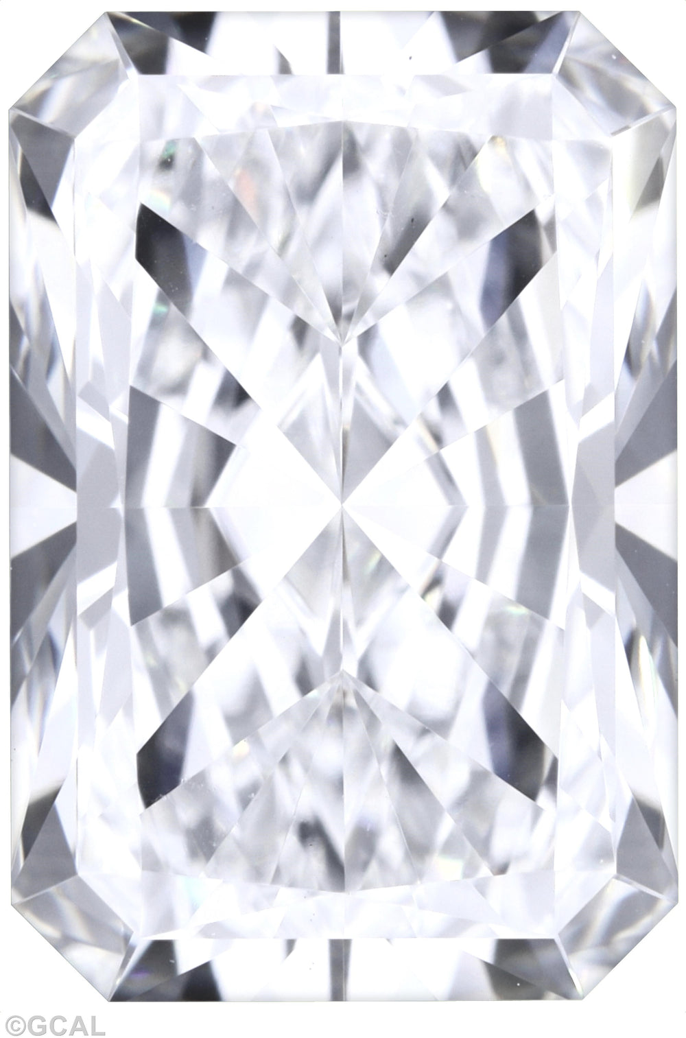2.03 Carat Radiant Lab Diamond with  Cut Diamond in 14KT  view 1

