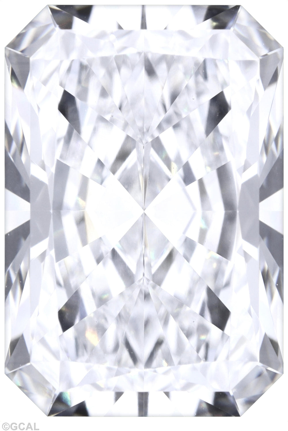 2.76 Carat Radiant Lab Diamond with  Cut Diamond in 14KT  view 1
