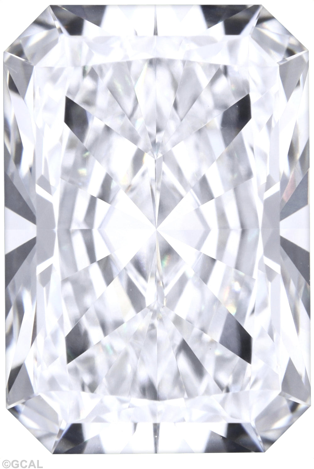 2.92 Carat Radiant Lab Diamond with  Cut Diamond in 14KT  view 1
