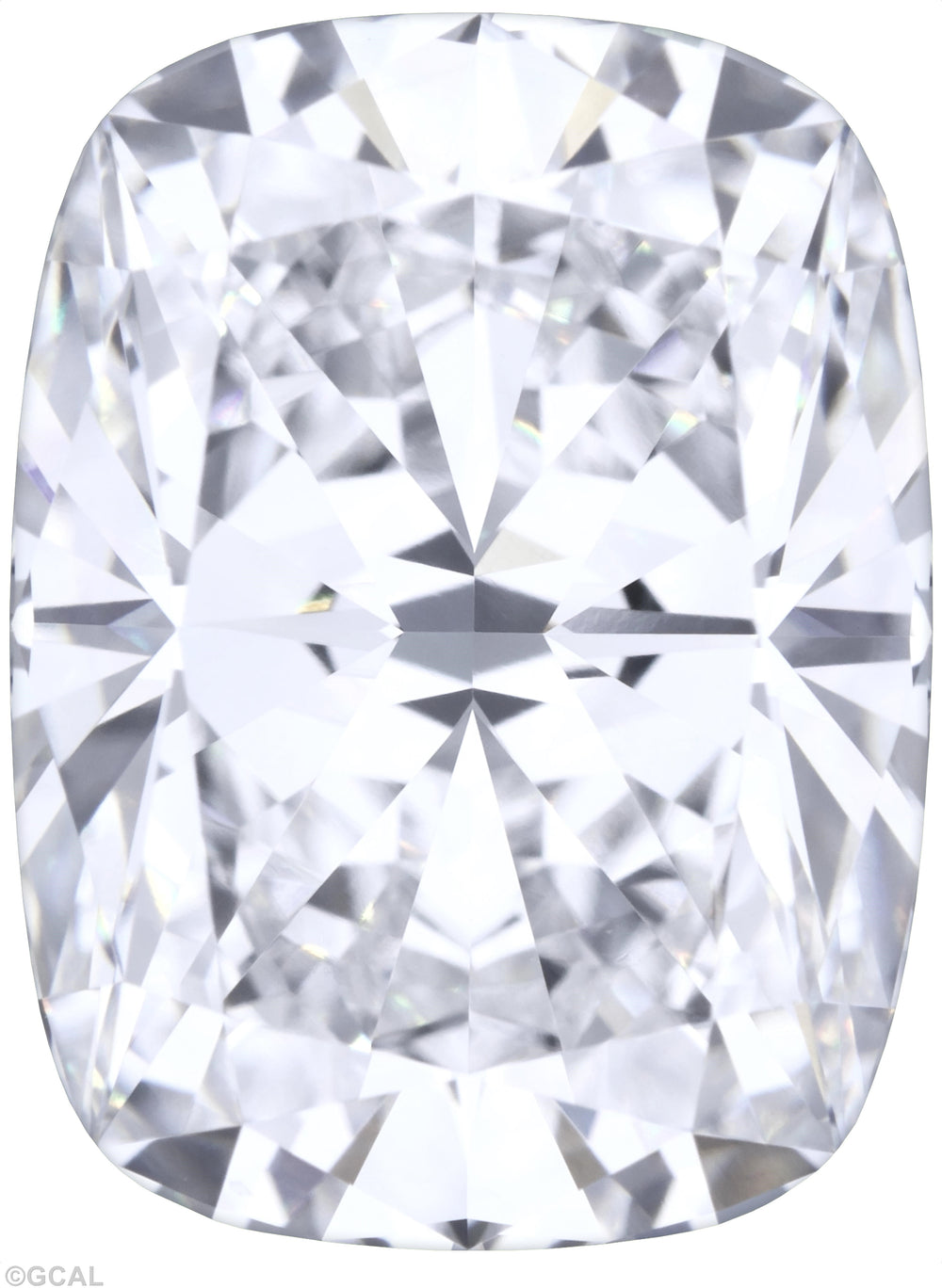 3.09 Carat Cushion Lab Diamond with  Cut Diamond in 14KT  view 1
