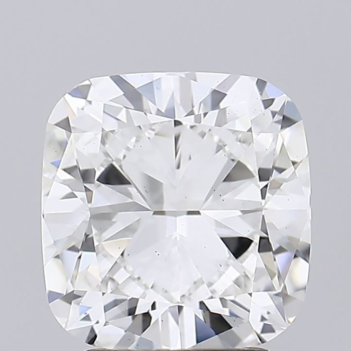 2.9 Carat Cushion Lab Diamond with  Cut Diamond in 14KT  view 1
