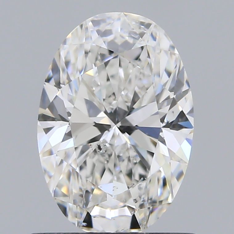 0.85 Carat Oval Natural Diamond with  Cut Diamond in 14KT  view 1
