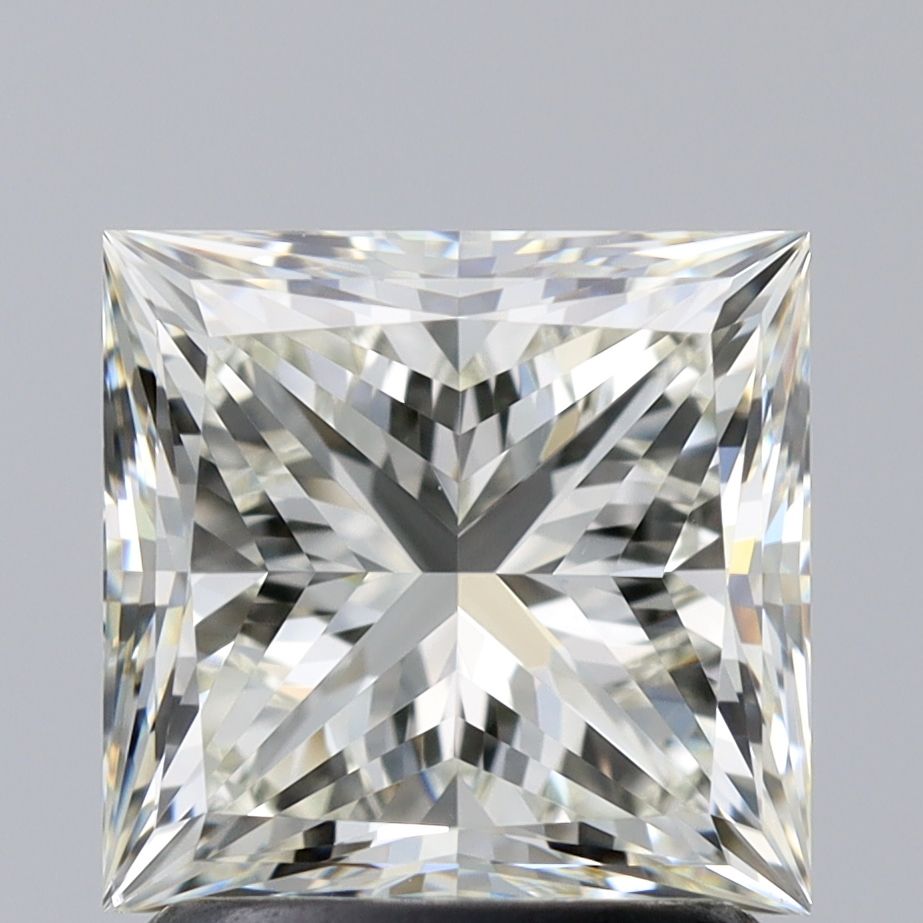 1.7 Carat Princess Natural Diamond with  Cut Diamond in 14KT  view 1
