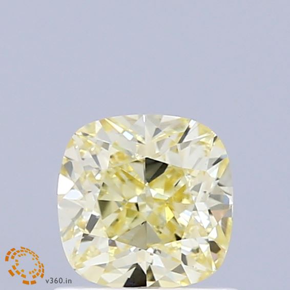 1.01 Carat Cushion Lab Diamond with  Cut Diamond in 14KT  view 1
