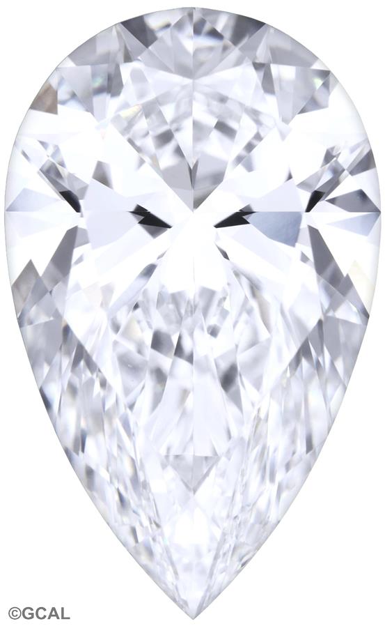 2.08 Carat Pear Lab Diamond with  Cut Diamond in 14KT  view 1
