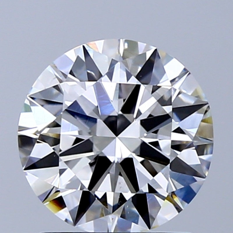 1.5 Carat Round Natural Diamond with  Cut Diamond in 14KT  view 1
