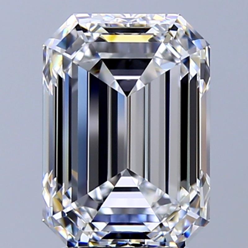 3.03 Carat Emerald Natural Diamond with  Cut Diamond in 14KT  view 1
