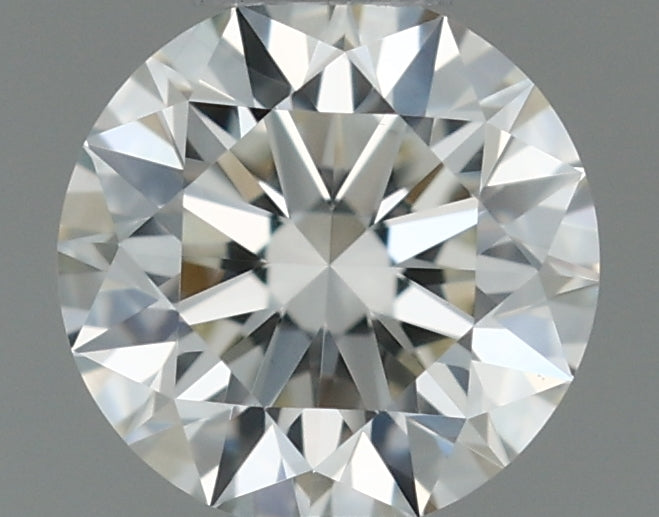 0.3 Carat Round Natural Diamond with  Cut Diamond in 14KT  view 1
