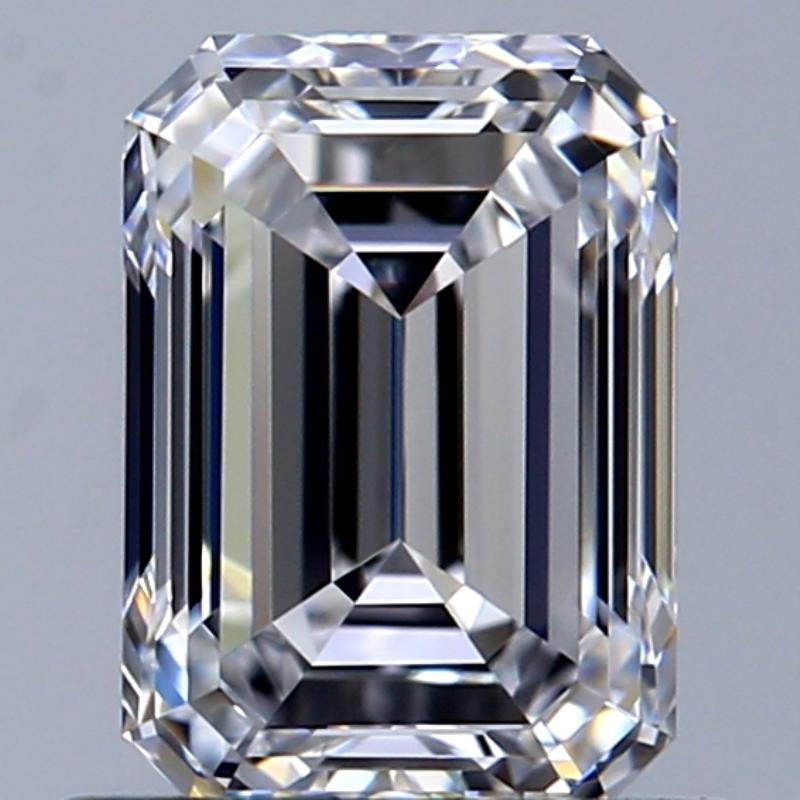 1.0 Carat Emerald Natural Diamond with  Cut Diamond in 14KT  view 1
