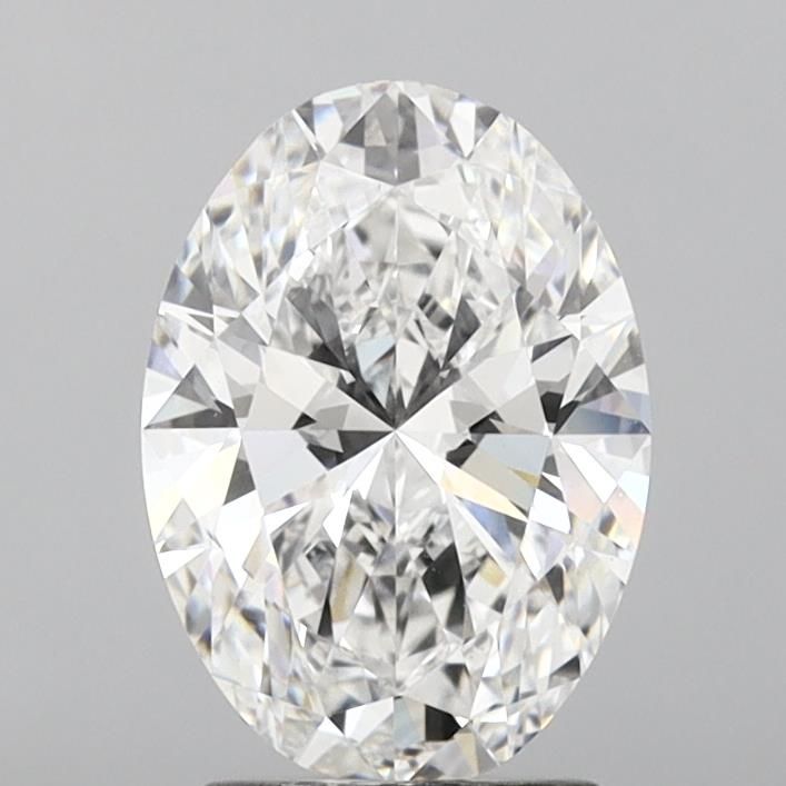 3.0 Carat Oval Lab Diamond with  Cut Diamond in 14KT  view 1
