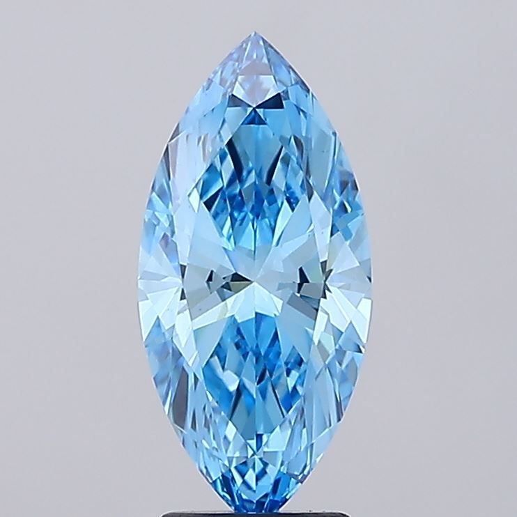 3.01 Carat Marquise Lab Diamond with  Cut Diamond in 14KT  view 1
