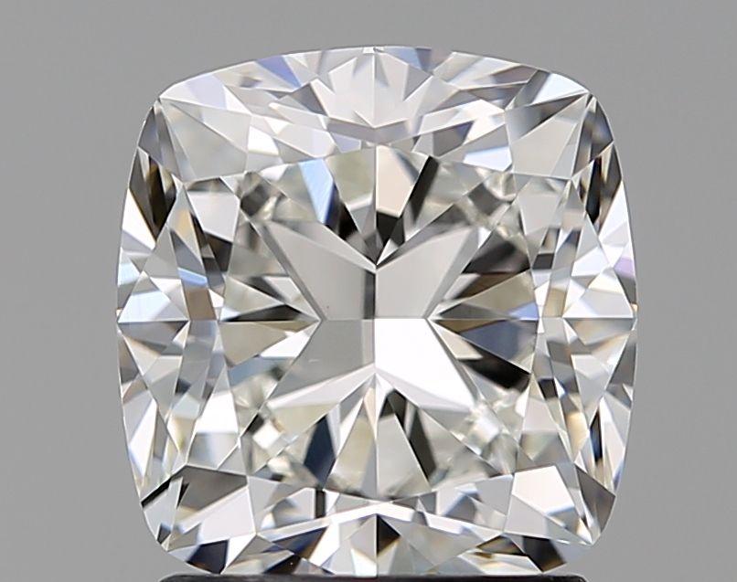 2.08 Carat CUSHION Natural Diamond with  Cut Diamond in 14KT  view 1
