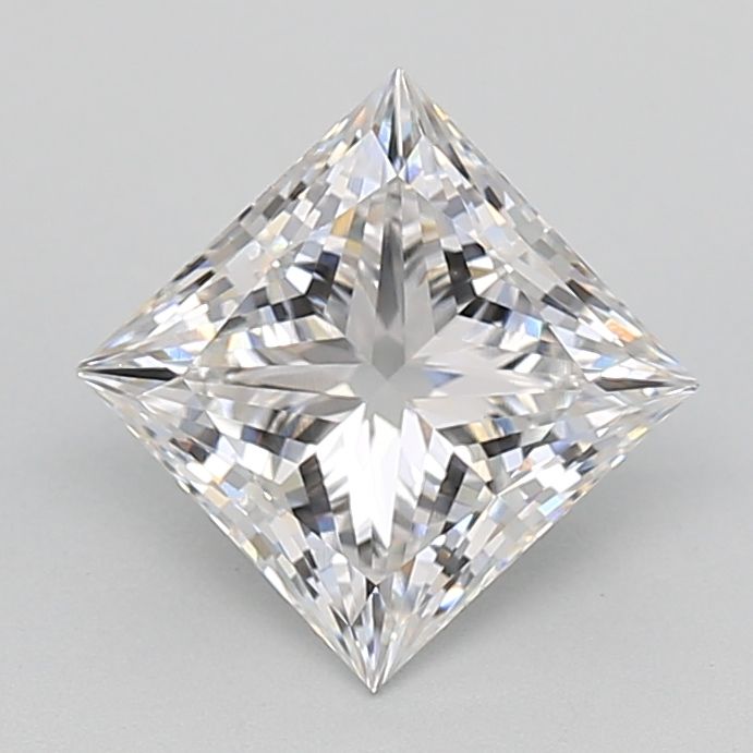 2.0 Carat Princess Lab Diamond with  Cut Diamond in 14KT  view 1
