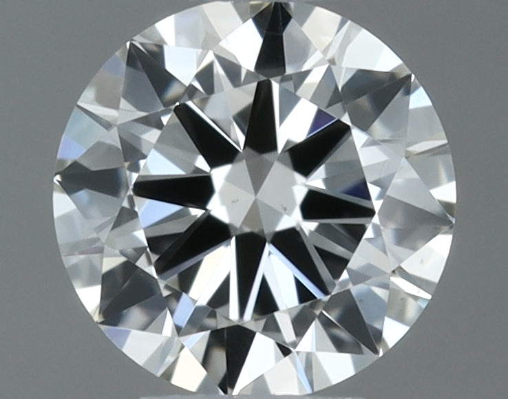 0.3 Carat Round Natural Diamond with  Cut Diamond in 14KT  view 1
