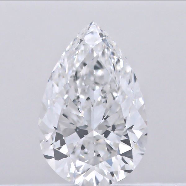 1.53 Carat Pear Lab Diamond with  Cut Diamond in 14KT  view 1
