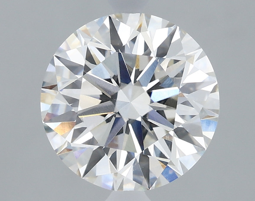 2.13 Carat Round Lab Diamond & 2.15 Carat Round Lab Diamond with  Cut Diamond in 14KT  view 1
