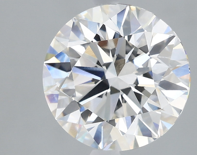 2.18 Carat Round Lab Diamond with  Cut Diamond in 14KT  view 1
