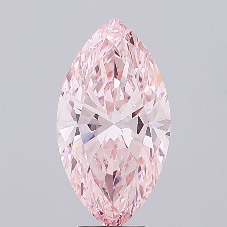 5.27 Carat Marquise Lab Diamond with  Cut Diamond in 14KT  view 1
