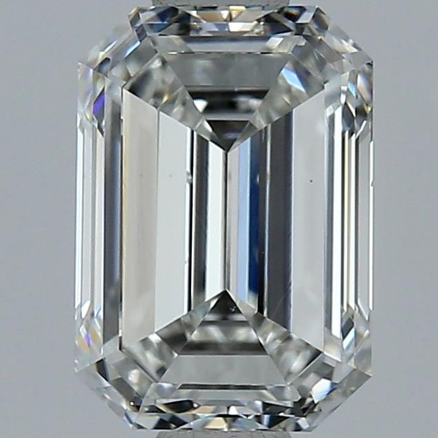 2.0 Carat Emerald Natural Diamond with  Cut Diamond in 14KT  view 1
