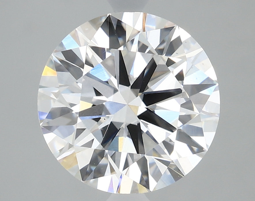 2.38 Carat Round Lab Diamond with  Cut Diamond in 14KT  view 1
